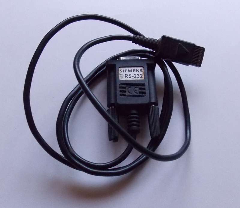 Siemens vintage cellphone data cable Serial (RS232)