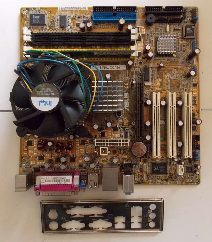 Asus p5vdc-tvm Motherboard AGP DDR1/DDR2 Intel 3Ghz CPU 1GB RAM Socket 775