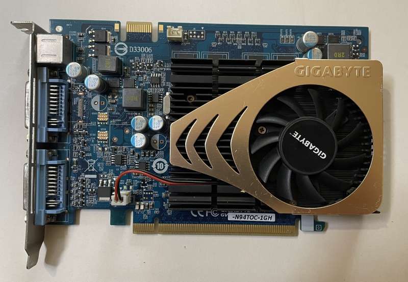 Gigabyte GeForce 9400GT OC 1GB Dual DVI (2008)