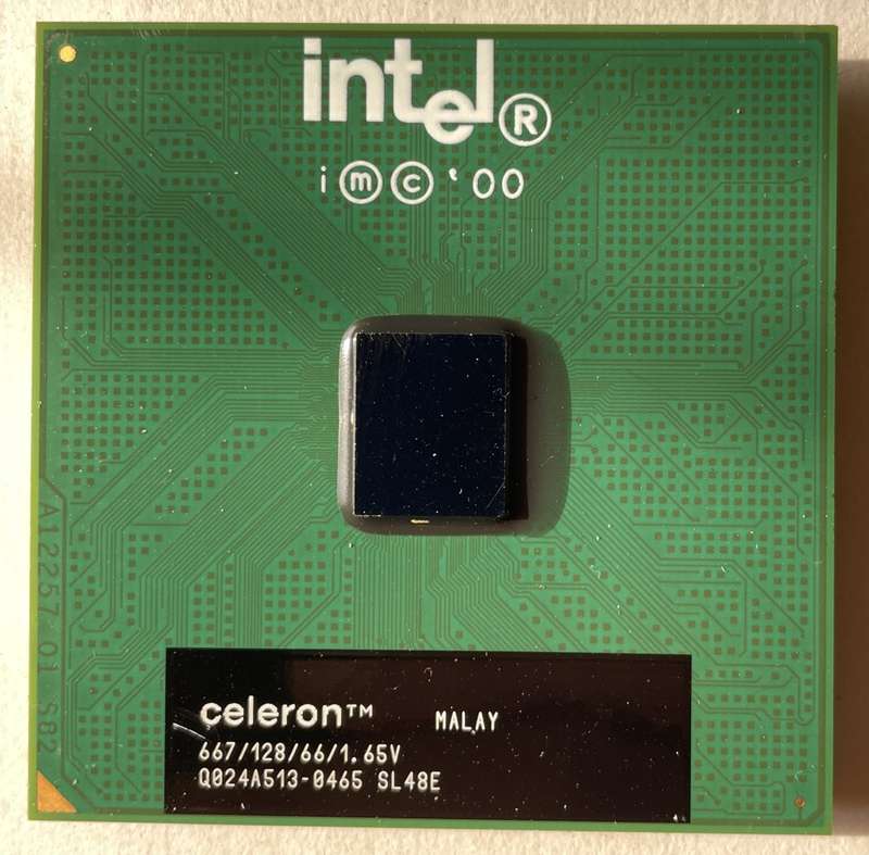 Intel Socket 370 Coppermine Celeron 667Mhz SL48E