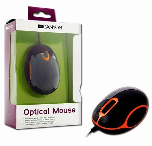 Canyon Mini Optical Mouse 3 button 800dpi Wired