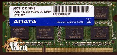 Adata 4GB DDR3 1333 204Pin SO-DIMM CL-9 1.5V