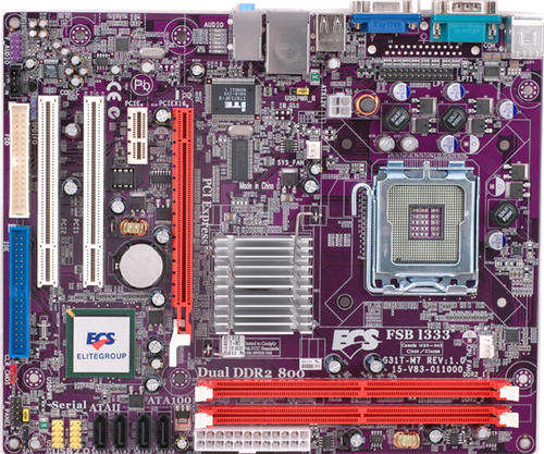 ECS G31T-M7,LGA 775, Quadcore, FSB1333