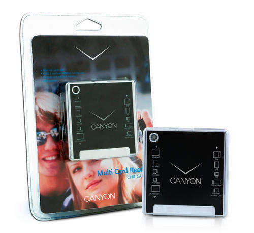 Canyon All-in one USB External Card Reader 480mbps Black