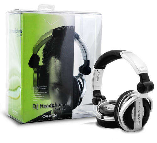 Canyon DJ Headphones Gold Plated Plugs 57mm Speakers 108dB