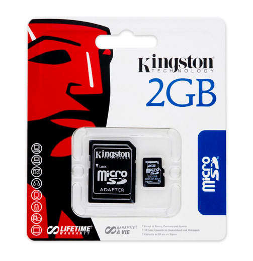 Kingston Micro SD 2GB Lifetime Warranty