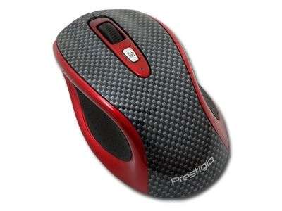 PRESTIGIO Wireless Racer 6 Button 1600dpi Carbon Fibre Medium