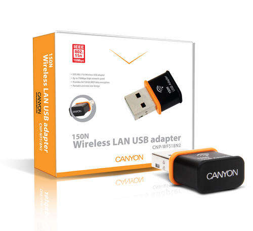 Canyon USB Wireless LAN adapter 150mbps 2.4ghz