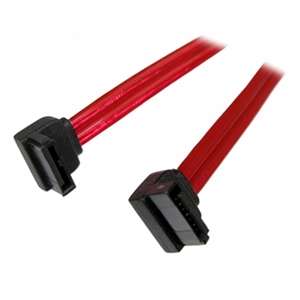 SATA Single Right Angle Cable Red 1.5FT