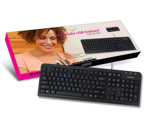 Canyon Keyboard USB Black 3 Hot Keys