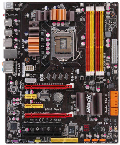 ECS P55HA Socket 1156 Intel i7 and i5 Black Series