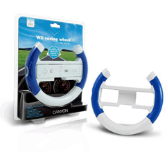 Canyon Wii Racing Wheel MotionPlus Turbo wheel with rubber grips