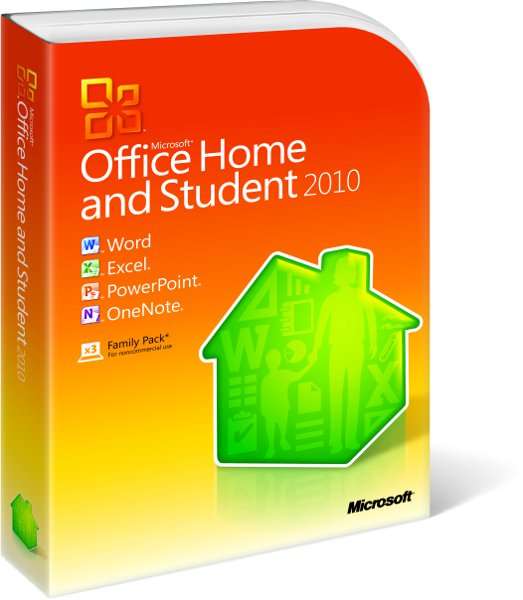 Microsoft Office 2010 Home and Student (Includes 2 Secondary Licenses)