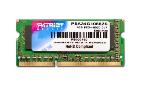 Patriot 4GB DDR3-1066MHz for Apple iMac and MacBook Pro