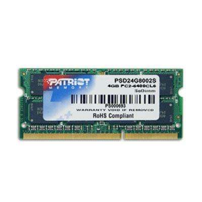 Patriot 4GB PC2-6400 DDR2 800Mhz SO-Dimm