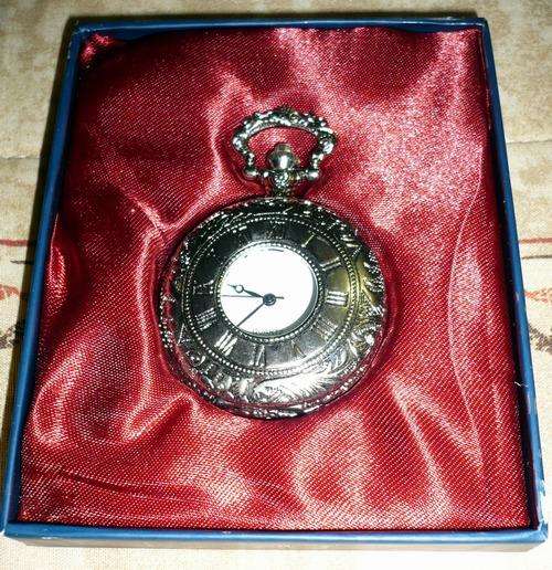 Mens Pocket Watch - Clock Quartz Winding Watch - Costume Jewelry