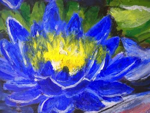 THE MAGIC POND - Original acrylic painting - New - 29X39