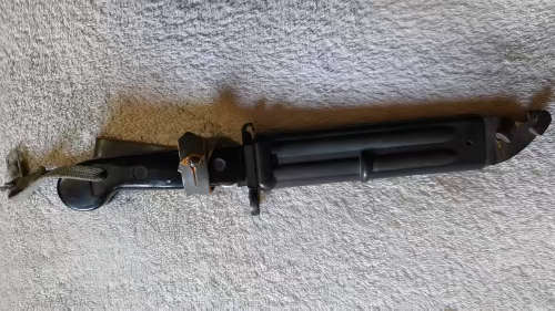 Black AKM Bayonet with Scabbard, matching numbers.