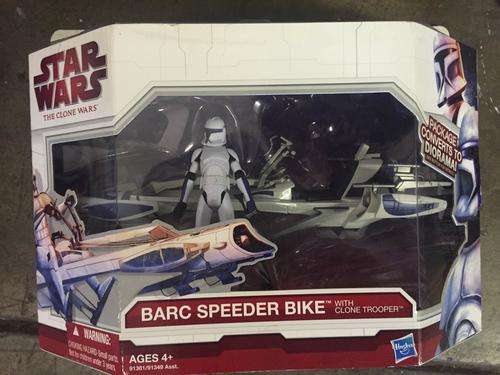 Star Wars The Clone Wars 'Barc Speeder Bike' Action Figure. NIB