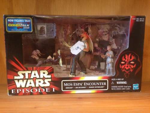 Star Wars Episode 1 'Sebulba, Jar Jar Binks, Anakin Skywalker' Acton Figures. NIB