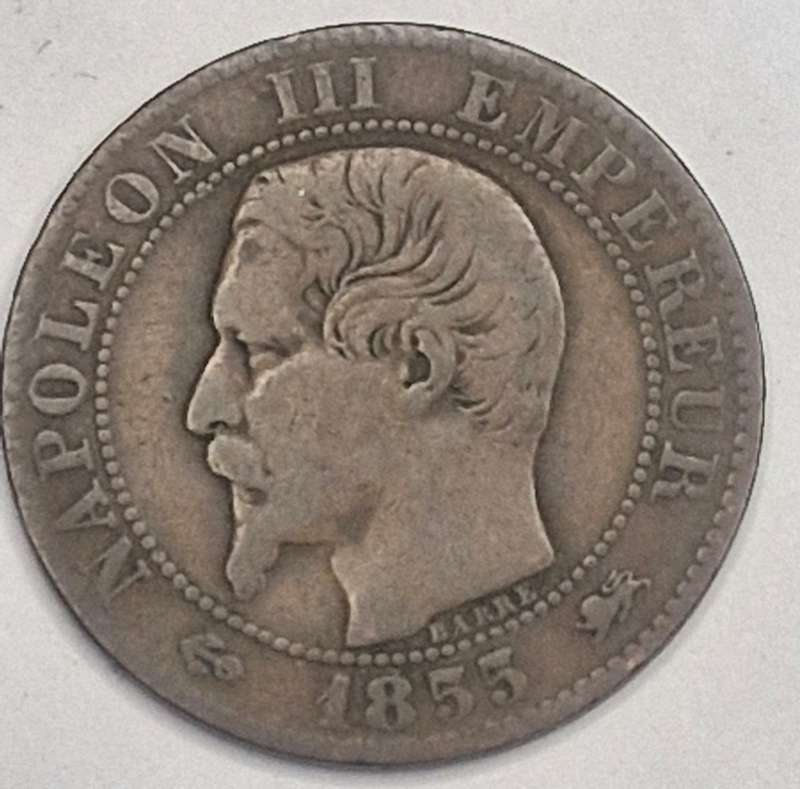 1855 NAPOLEON III EMPEREUR BARRE
