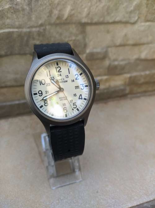 Timex Expidition indiglo waffle