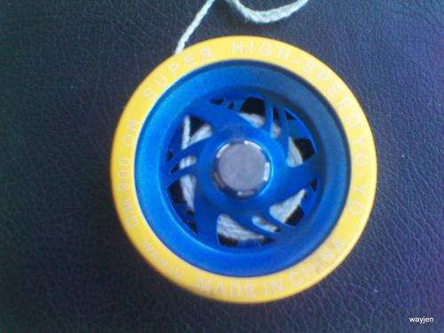 SUPER HIGH SPEED YO-YO. MADE IN CHINA. SOME MARKS.