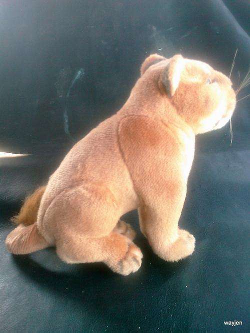 LIONESS SOFT TOY. ABOUT 27cm HIGH. ABOUT 50cm LONG.