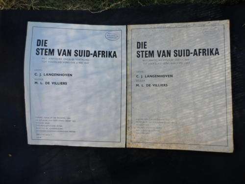SOUTH AFRICAN HISTORY!! THE AFRIKAANS SHEET MUSIC OF DIE STEM. C.J.LANGENHOVEN. COLLECTABLE.