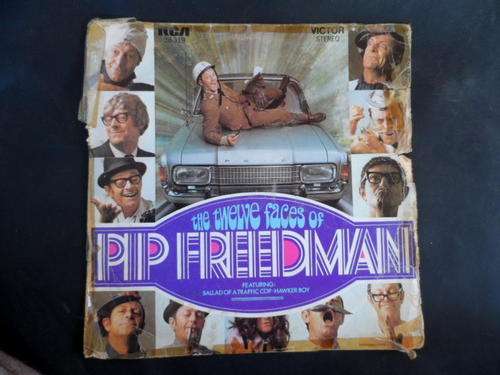 THE TWELVES FACES OF PIP FREEDMAN. VINYL RECORD. COVER VERY DAMAGED. VINYL HAS SCRATCHES.