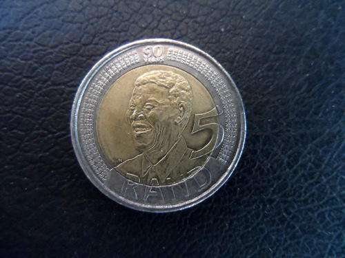UNGRADED MANDELA 2008 BIRTHDAY R5.00 COINS. BID PER COIN.