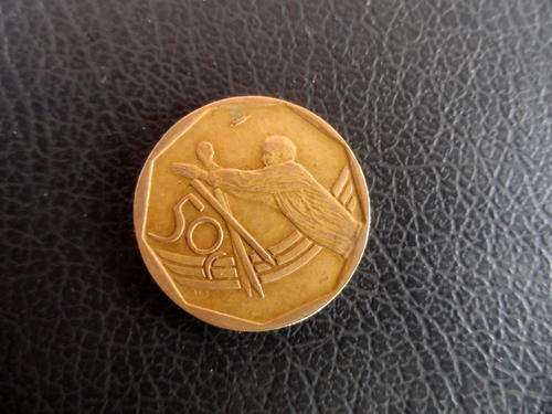 UNGRADED 50c COINS. 2002/3 SHOWING CRICKET PLAYER. BID PER COIN.