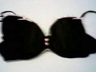 JET SIZE 36D BLACK AND PINK UNDERWIRE BRA.