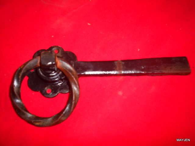 WROUGHT IRON DOOR LATCH.