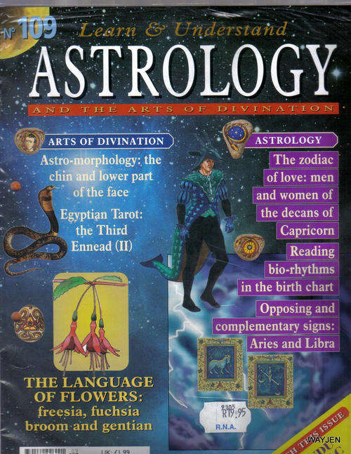 LEARN AND UNDERSTAND ASTROLOGY NO.109. WITH HINDU ZODIAC BOARD INSIDE.