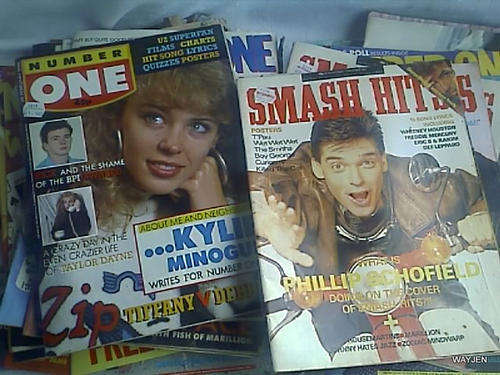 BIG COLLECTION MUSIC MAGAZINES FROM THE 1980'S. SMASH HITS AND NO. 1 MAGAZINES.IN VARIOUS CONDITIONS