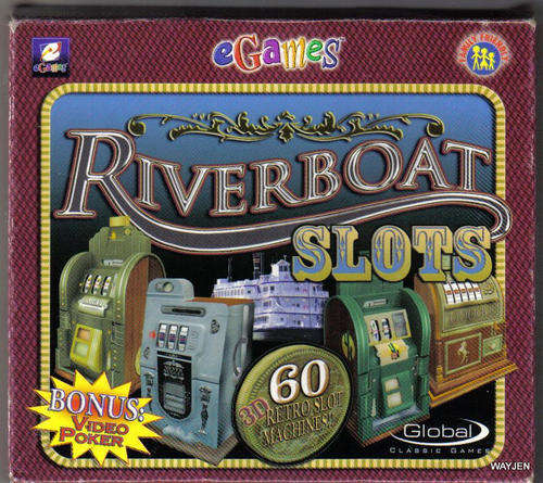 RIVERBOAT SLOTS PC GAME- 60 MACHINES TO CHOOSE FROM. WINDOWS XP OR EARLIER. NOT TESTED.