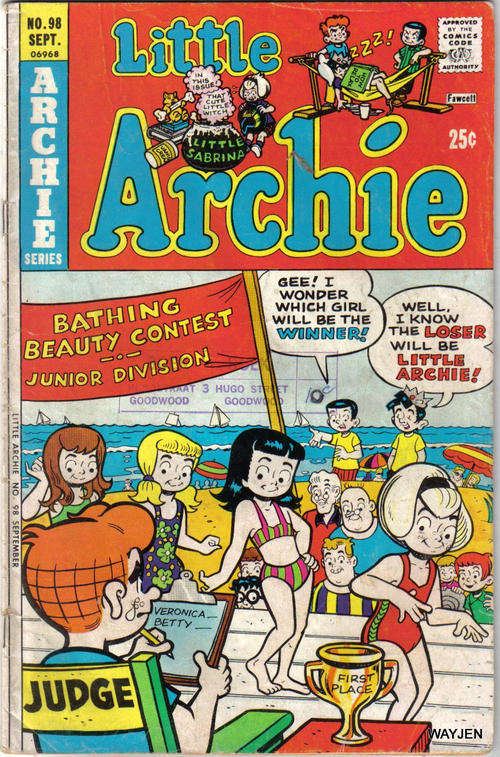LITTLE ARCHIE.  NO. 98. SEPTEMBER. 1975. 06968. SOME MARKS ON COVER.