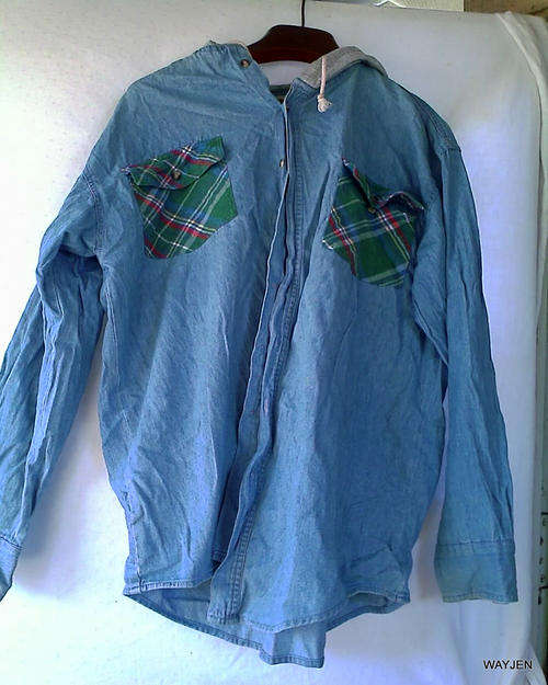 GRAND CANYON. 100% COTTON. MEDIUM DENIM HOODIE.
