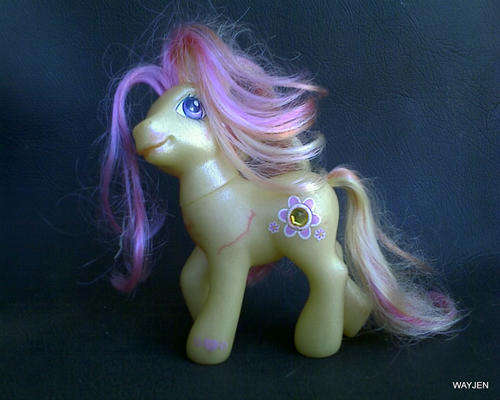 MY LITTLE PONY. SOME MARKINGS ON PONY. "MY LITTLE PONY" MARKED UNDER FOOT.