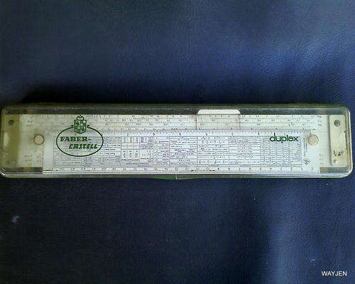 FABER CASTELL RULER IN CASE. MADE IN GERMANY. PATENT NUMBER: 1906257. DUPLEX.