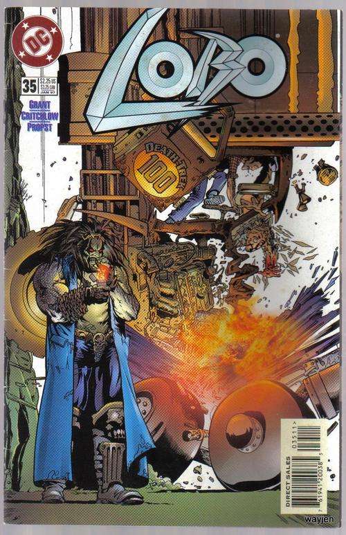 DC COMICS. LOBO. DEATH TREK 100. NO.35. 1997. SOME WEAR AND TEAR.