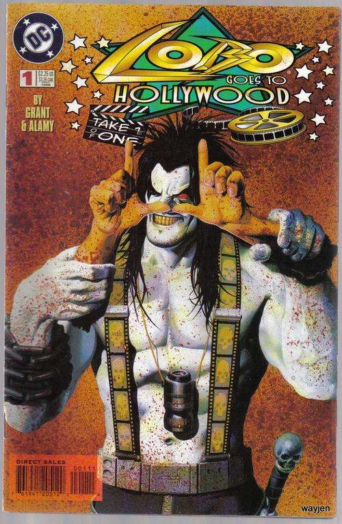 DC COMICS. LOBO GOES TO HOLLYWOOD. NO.1. 1996. SOME WEAR AND TEAR.