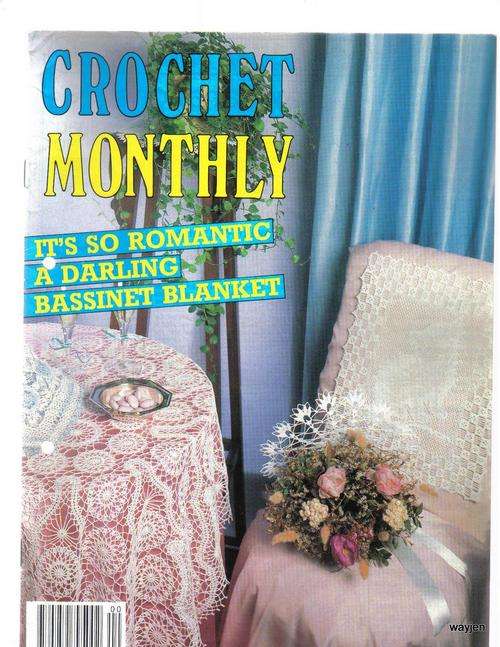 CROCHET MONTHLY MAGAZINE. NUMBER 126. 1991. WAS IN A BINDER BEFORE.
