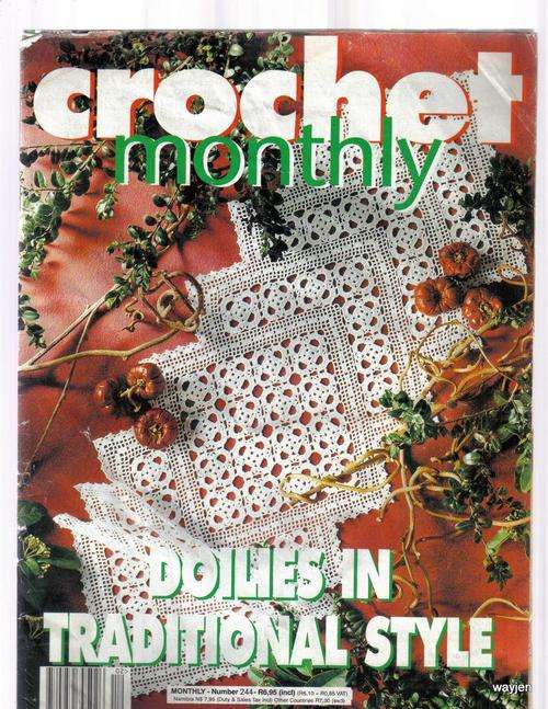 CROCHET MONTHLY MAGAZINE. NUMBER 244. 1999. SOME WEAR AND TEAR.