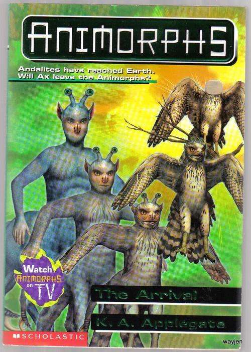 ANIMORPHS. THE ARRIVAL. K.A.APPLEGATE. PAPERBACK. 148 PAGES.