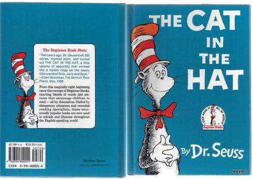THE CAT IN THE HAT. Dr. SEUSS. HARDCOVER BOOK. 61 PAGES. STILL NEAT.