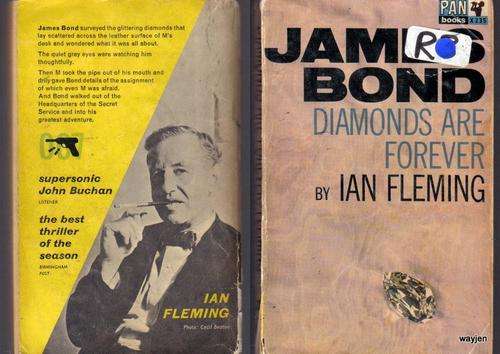 JAMES BOND. DIAMONDS ARE FOREVER. IAN FLEMING. PAPERBACK. 191 PAGES. 1963.WEAR & TEAR SLIGHT DAMAGE.