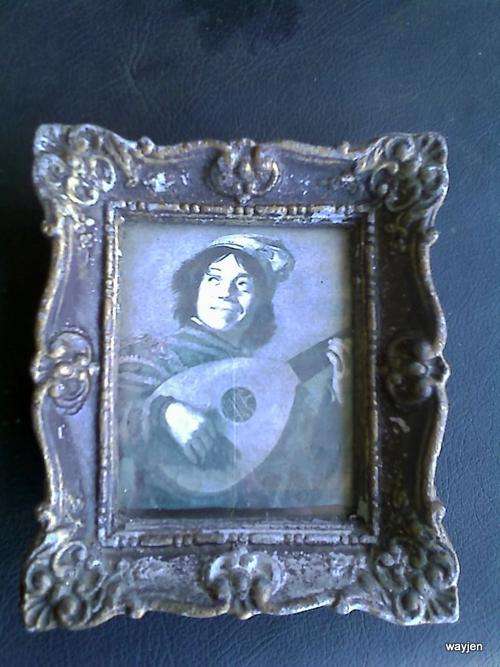 "THE JESTER" FRANS HALS. DUTCH PAINTER (1580-1666). PRINT IN LEAD FRAME.