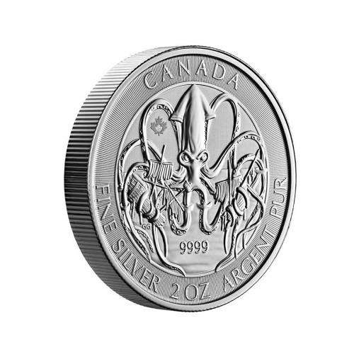 *REDUCED* RARE 2020 Canadian Kraken - Creatures of the North 2 Oz Silver Coin